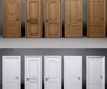 Simple European Style Solid Wood Door-ID:341618537