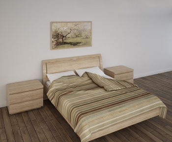 Modern Double Bed-ID:554791894