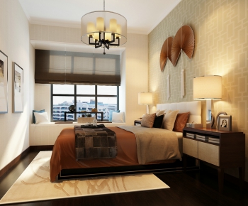 New Chinese Style Bedroom-ID:341495238