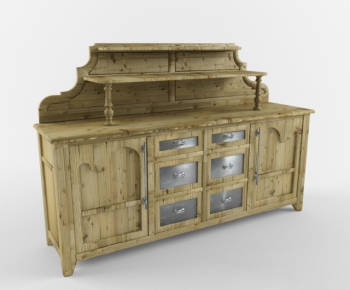 American Style Country Style Side Cabinet/Entrance Cabinet-ID:364785742