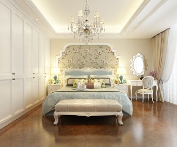 Simple European Style Bedroom-ID:584806441