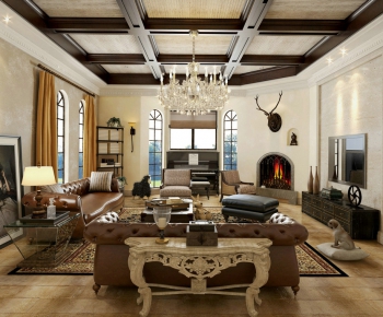 European Style A Living Room-ID:433894596