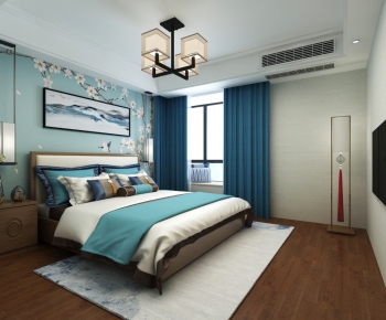 New Chinese Style Bedroom-ID:980462274