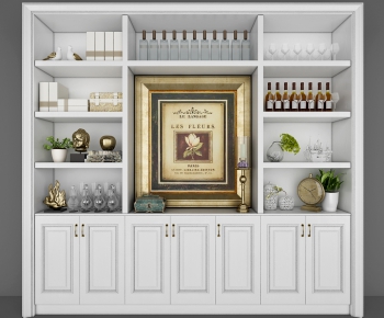 Simple European Style Wine Cabinet-ID:227711634