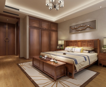 New Chinese Style Bedroom-ID:200519146