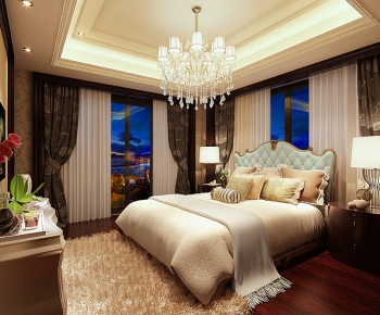 Simple European Style Bedroom-ID:739237216