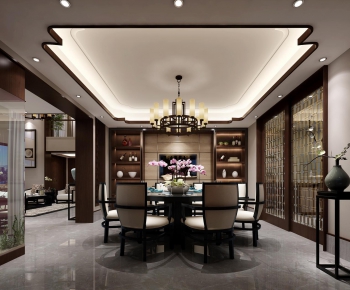 New Chinese Style Dining Room-ID:476904268