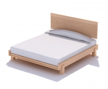 Modern Double Bed-ID:381875128