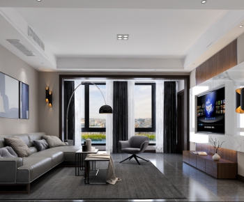 Modern A Living Room-ID:813562292