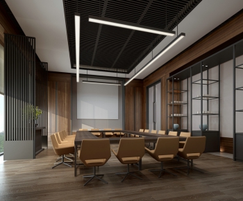 Modern New Chinese Style Meeting Room-ID:356749519