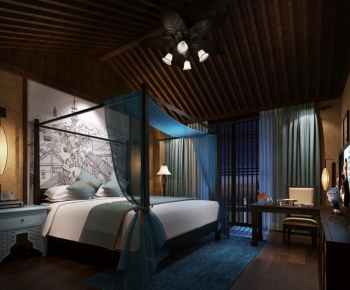 Southeast Asian Style Bedroom-ID:543928917