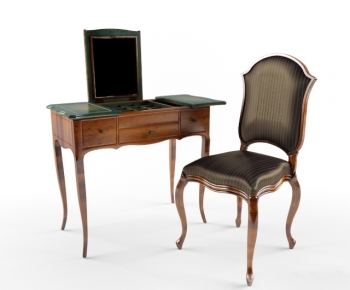 European Style Computer Desk And Chair-ID:855762455