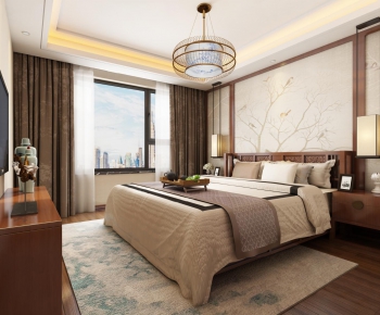 New Chinese Style Bedroom-ID:747219586