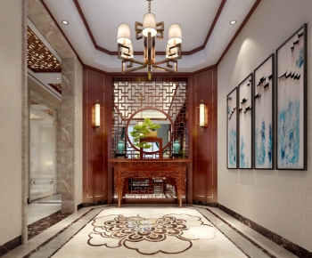 New Chinese Style Hallway-ID:751987282