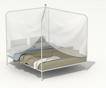 Modern Double Bed-ID:724543838