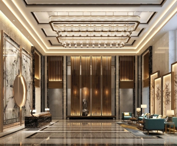 New Chinese Style Lobby Hall-ID:119745493