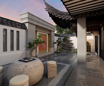 Chinese Style Courtyard/landscape-ID:984127453