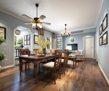American Style Dining Room-ID:887609558