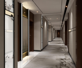 New Chinese Style Corridor Elevator Hall-ID:433331135