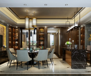 New Chinese Style Dining Room-ID:508002823