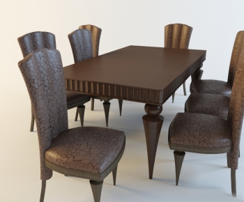 European Style Dining Table And Chairs-ID:530163235