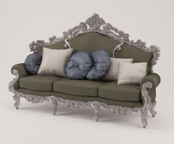 French Style Three-seat Sofa-ID:192045552