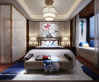 New Chinese Style Bedroom-ID:878994721