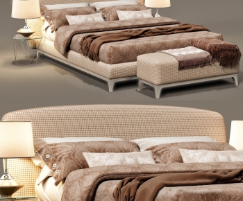 Modern Double Bed-ID:651595972