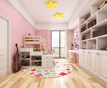 Simple European Style Children's Room-ID:213769788