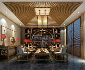 New Chinese Style Tea House-ID:506308399