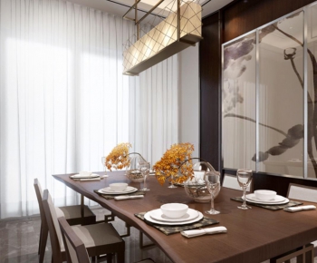 Modern New Chinese Style Dining Room-ID:842787688