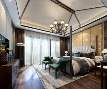 New Chinese Style Bedroom-ID:118344346