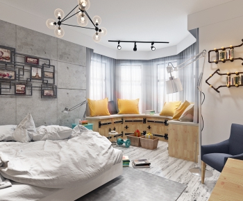 Nordic Style Bedroom-ID:396960939