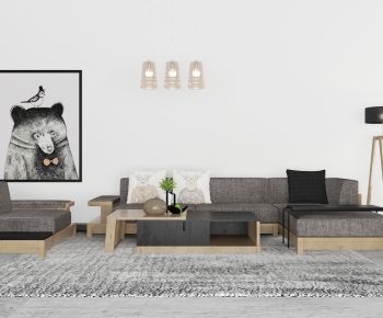 Nordic Style Sofa Combination-ID:653161684
