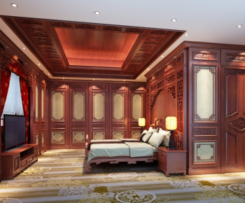 Chinese Style Bedroom-ID:626895354
