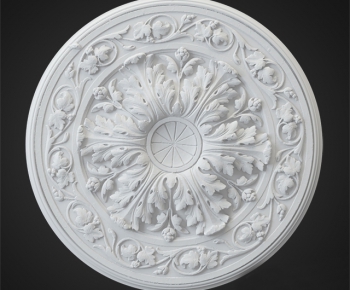 European Style Plaster Carved Top Plate-ID:816029525