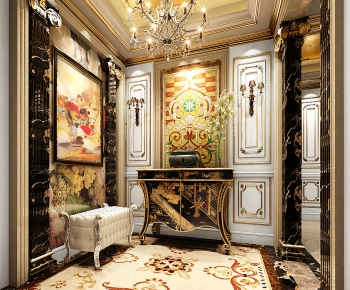 European Style New Classical Style Hallway-ID:834752337