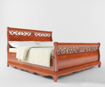 European Style Double Bed-ID:130785558