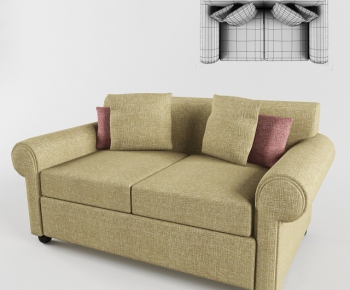 Simple European Style A Sofa For Two-ID:727447222