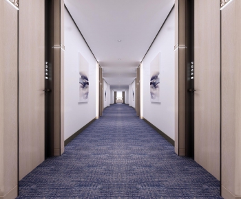 Modern Corridor Elevator Hall-ID:692323598