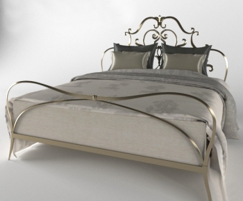 European Style Double Bed-ID:887276576
