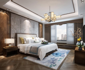 New Chinese Style Bedroom-ID:100201946