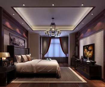 New Chinese Style Bedroom-ID:272590669