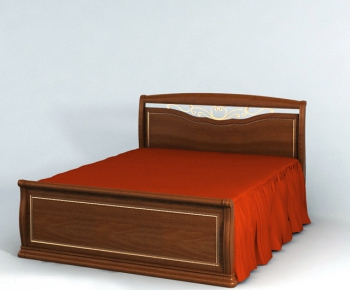 European Style Double Bed-ID:743866852