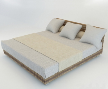 Modern Double Bed-ID:884292856