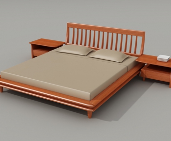 Modern Double Bed-ID:302599913