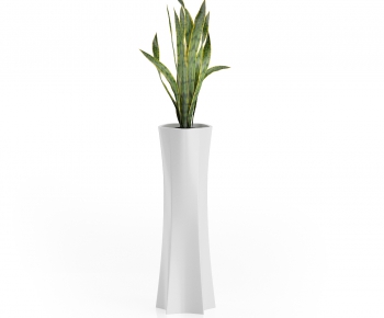 Modern Potted Green Plant-ID:883147143