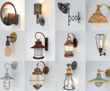Modern Industrial Style Wall Lamp-ID:418724957
