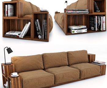 Modern Nordic Style Three-seat Sofa-ID:592777638