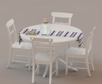 American Style Dining Table And Chairs-ID:269517335